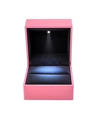 Led Ring Box Jewelry Wedding Engagement Proposal Lighting Ear Ring Storage Case