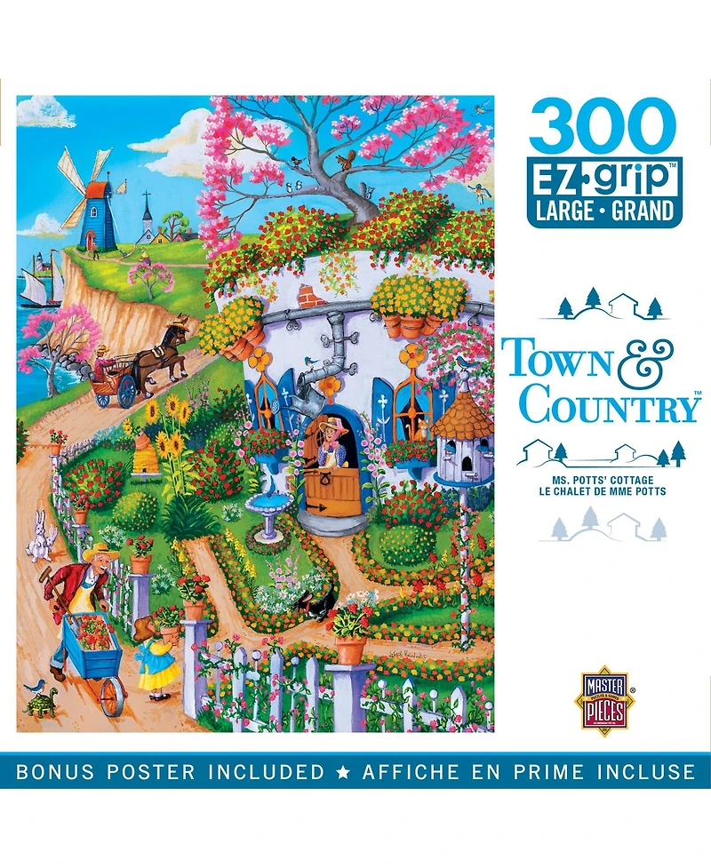 MasterPieces Town & Country - Ms. Potts' Cottage 300 Piece Ez Grip Puzzle