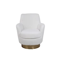 Cozy and Versatile Swivel Chair with Spacious Seating