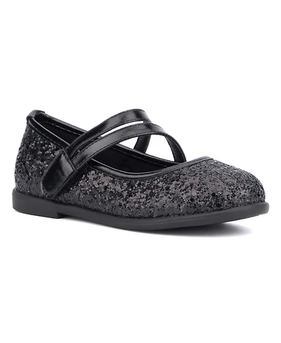 Olivia Miller Little Girls Princess Heart Mary Jane Flat