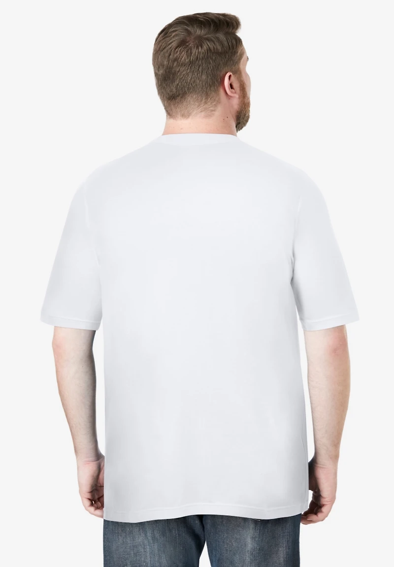 Boulder Creek Big & Tall by KingSize Heavyweight Jersey Crewneck T-Shirt