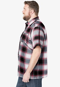 KingSize Big & Tall Check Short-Sleeve Sport Shirt