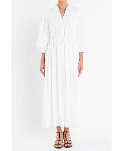 English Factory Women's Shirt Maxi Dress