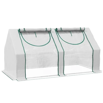 Outsunny 6' x 3' x 3' Portable house with Two Pe/Pvc Covers