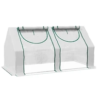 Outsunny 6' x 3' x 3' Portable house with Two Pe/Pvc Covers