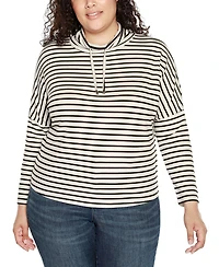 Belldini Plus Size Cowl-Neck Dolman-Sleeve Top