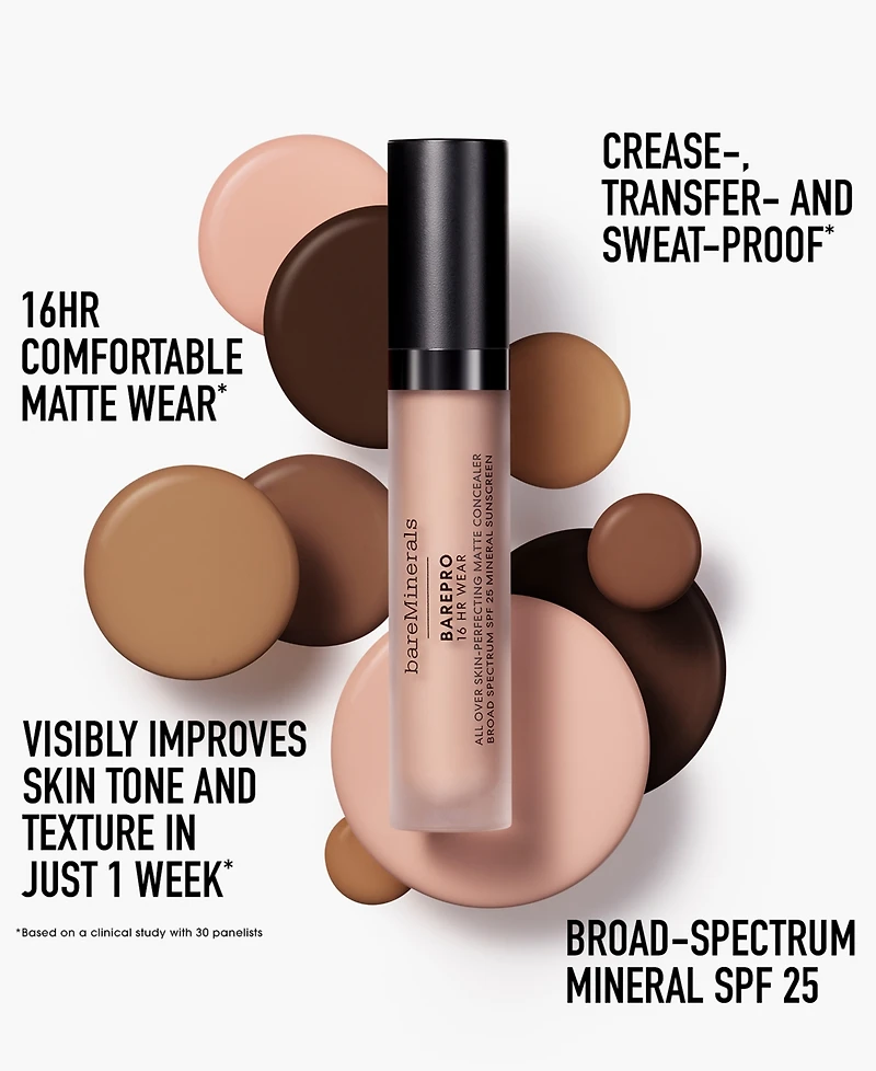 bareMinerals barePro 16HR All Over Skin-Perfecting Matte Concealer Mineral Spf 25