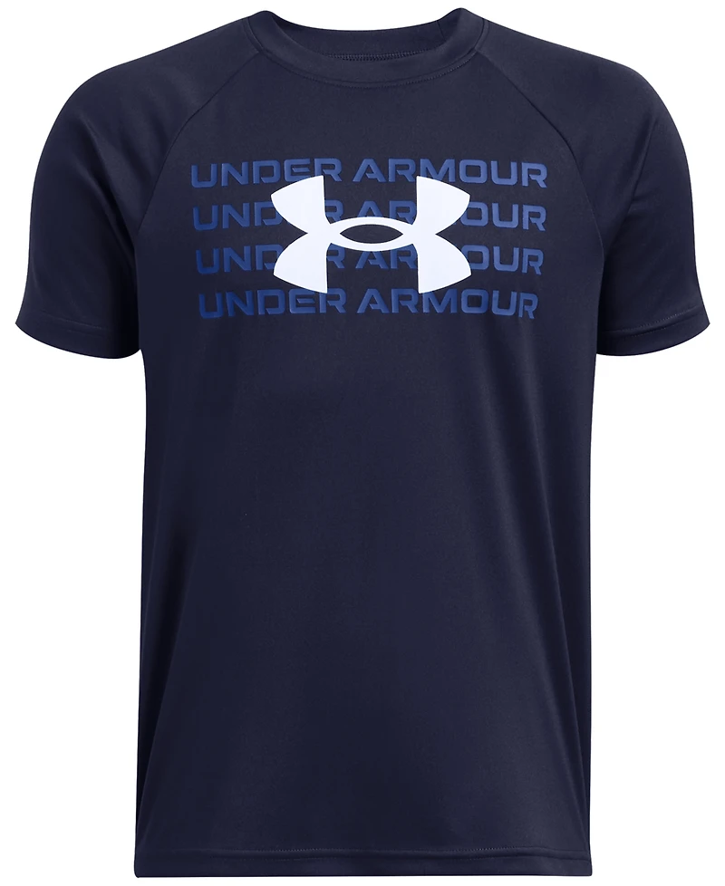 Under Armour Big Boys Tech Wordmark Logo T-Shirt