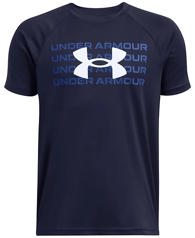 Under Armour Big Boys Tech Wordmark Logo T-Shirt