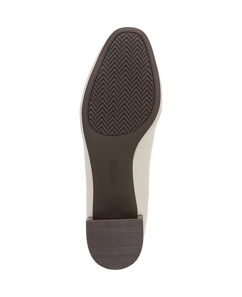 LifeStride Bliss Slip On Block Heel Loafers
