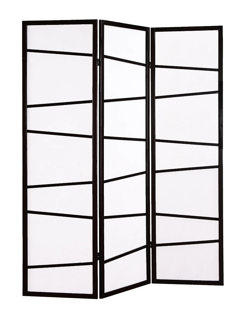 Streamdale 3-Panel Screen Room Divider, Black