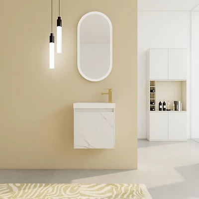 Compact Wall-Mounted Vanity Modern & Space-Saving Bathroom Cabinet