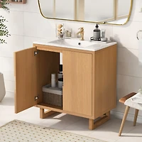 Streamdale Premium Solid Wood Bathroom Vanity (30")