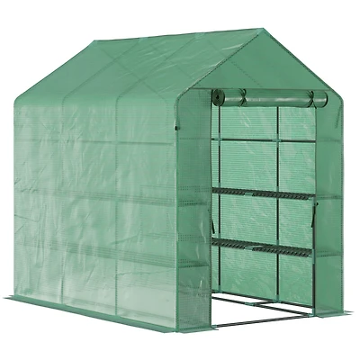 Portable Walk-In Greenhouse for Plant Protection, Control & Organization