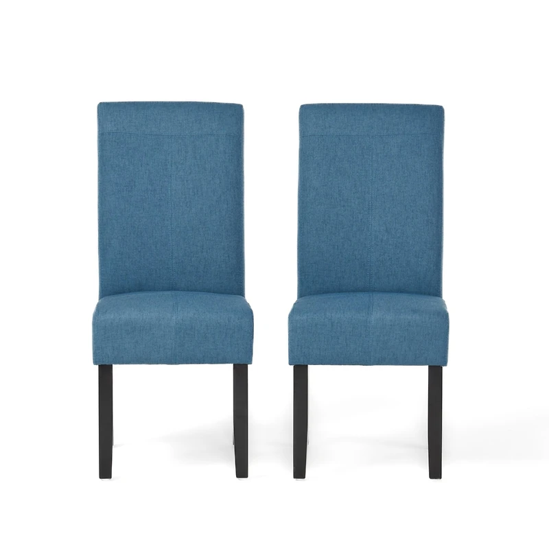Streamdale Minimalist Upholstered Dining Chairs with T-Stitch Detail
