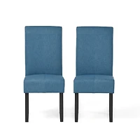 Streamdale Minimalist Upholstered Dining Chairs with T-Stitch Detail