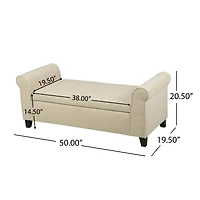 Streamdale Danbury Storage Ottoman Stylish Seat with Ample Hidden Storage