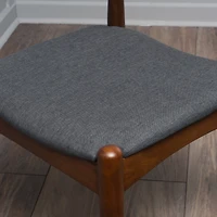 Streamdale Mid-Century Modern Upholstered Rubberwood Chair Set