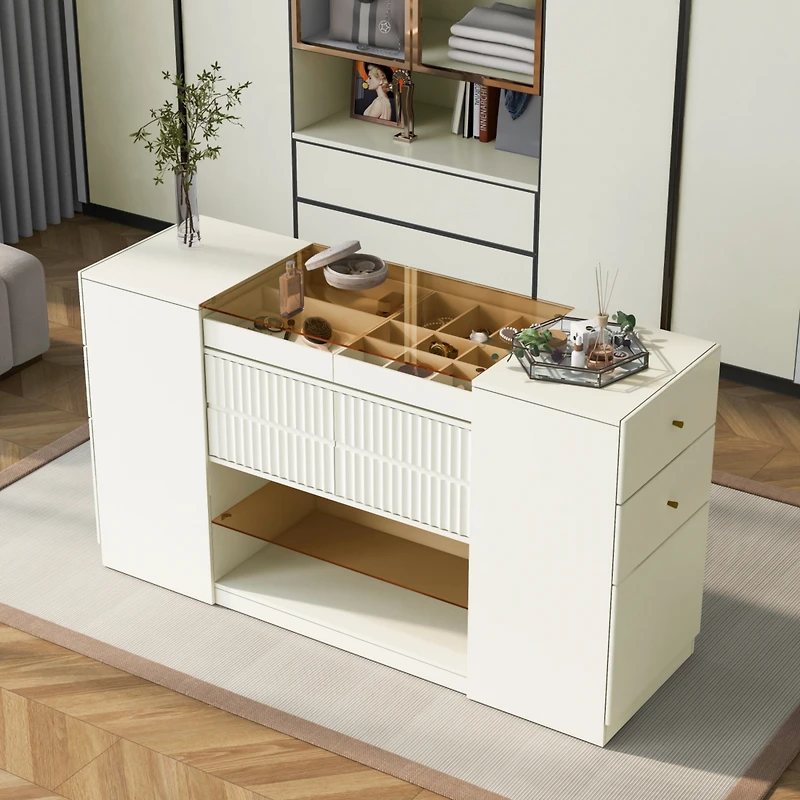 Streamdale Furniture Modern Luxury Island Vanity & Storage Cabinet Elegance Meets Functionality