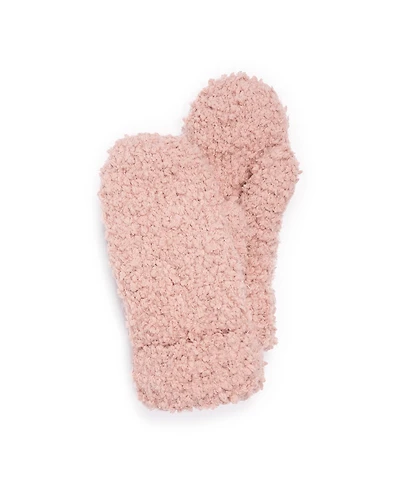 Muk Luks Women's Popcorn Mitten Accessories, Rose Gold, One Size
