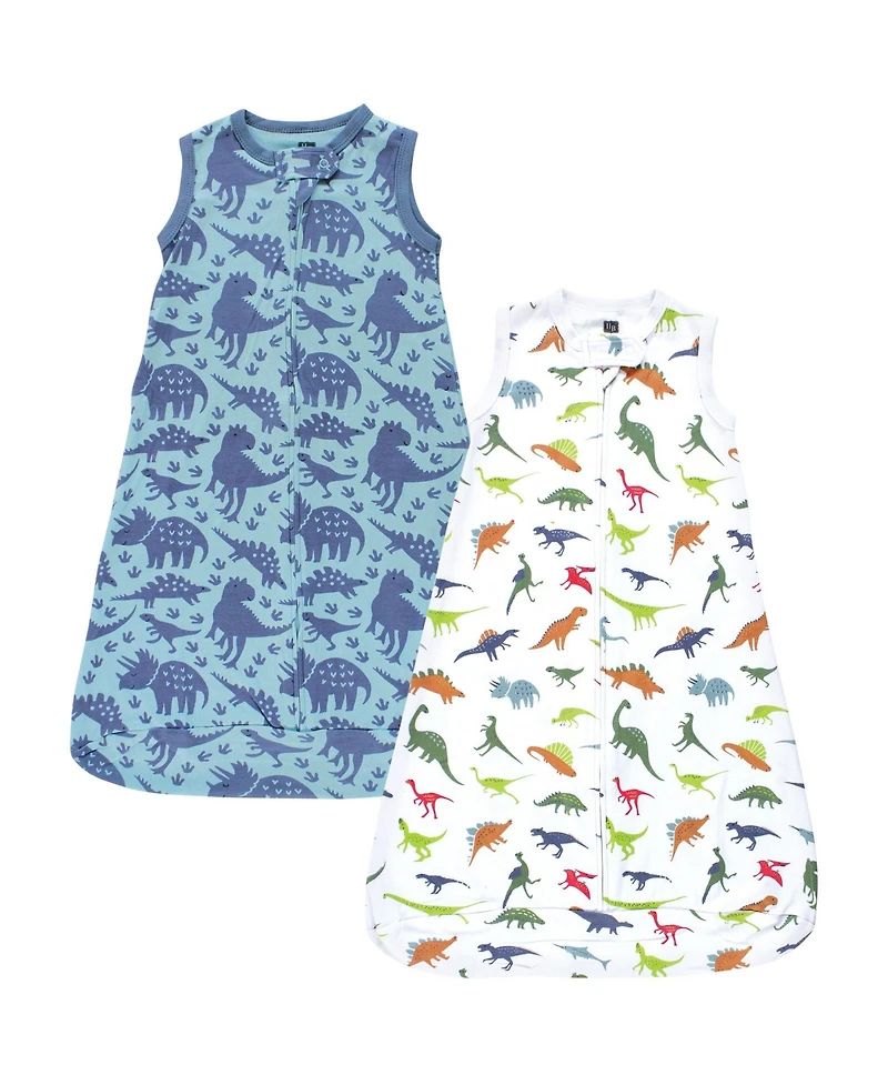 Hudson Baby Boys Cozy Interlock Cotton Sleeveless Wearable Blanket