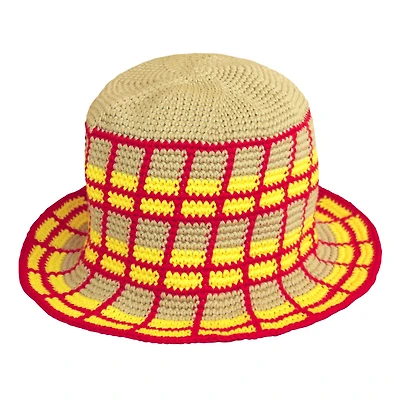 Brunna.co Schoolgirl Plaid Crochet Hat