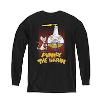 Pinky And The Brain Youth Lab Flask Long Sleeve Sweatshirt