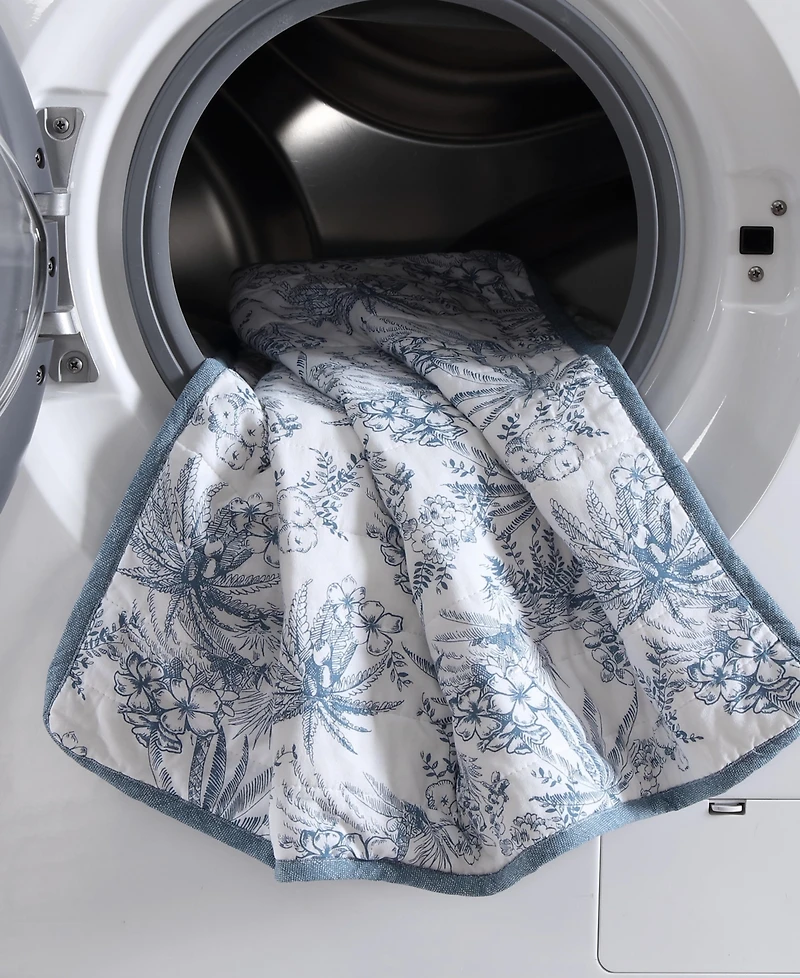 Closeout! Tommy Bahama Home Pen And Ink Reversible Piece Quilt Set