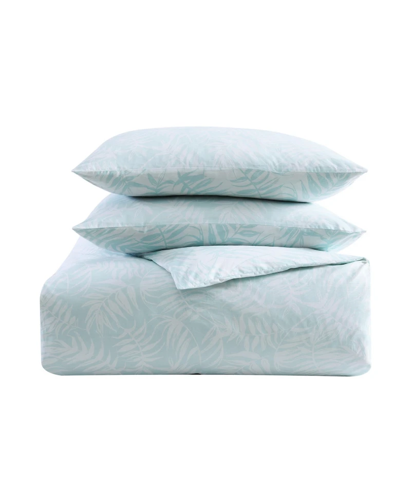 Closeout! Tommy Bahama Home Art Of Palms Reversible 3 Piece Duvet Cover Set