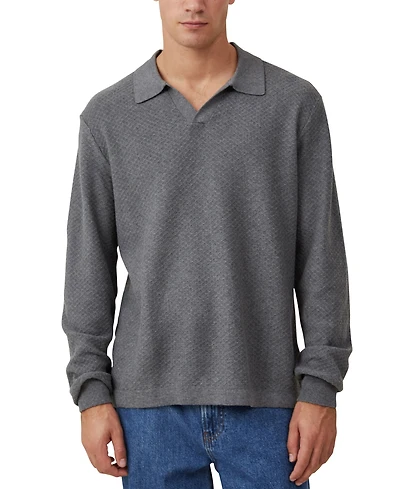 Cotton On Men's Jimmy Long Sleeve Polo