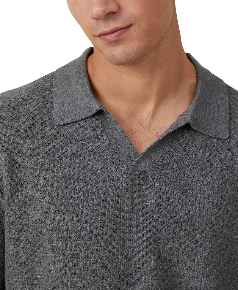Cotton On Men's Jimmy Long Sleeve Polo