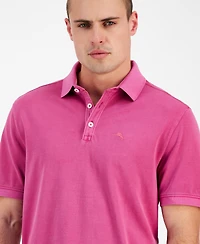 Tommy Bahama Men's Solid Cotton Short-Sleeve Lookout Polo Shirt
