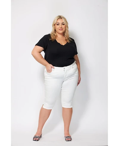 Slink Jeans Plus Clean Hem Pirate