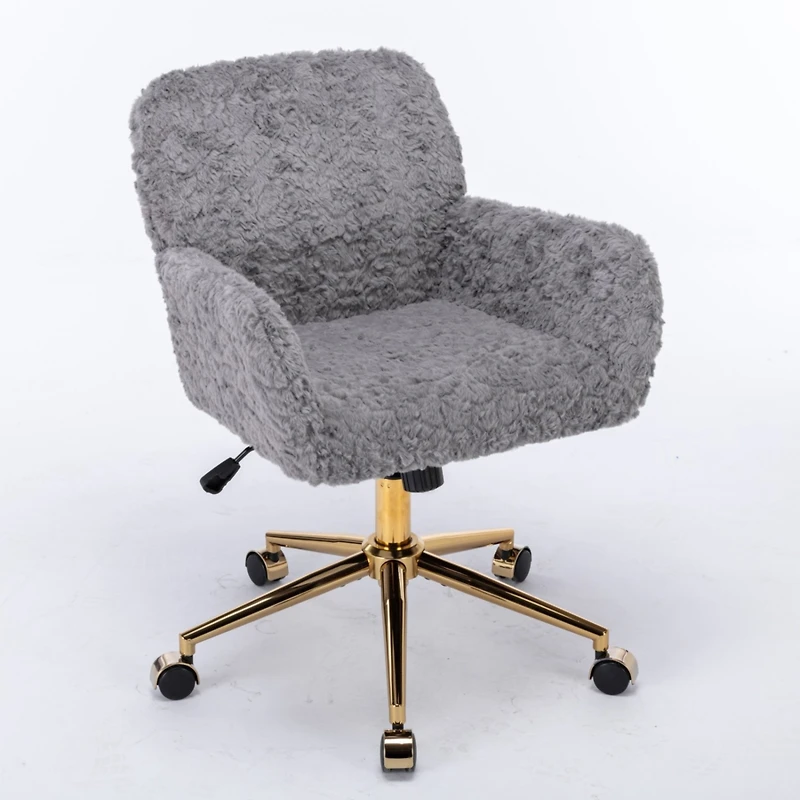 Simplie Fun Comforting Reclining Gaming Chair with Artificial Alpaca Wool