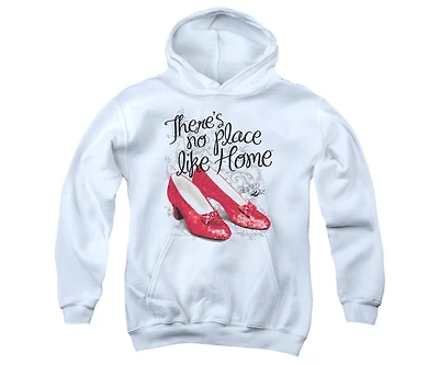 Wizard Of Oz Youth Ruby Slippers Pull Over Hoodie / Hooded Sweatshirt