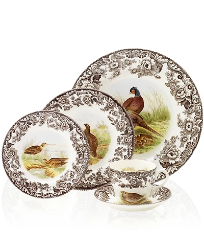 Spode Woodland Pheasant 5 Pc. Place Setting