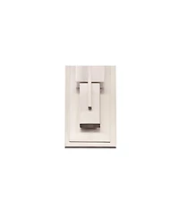 Possini Euro Design Midtown Modern Wall Light Sconce Satin Nickel Hardwired 4 1/2" Wide Fixture White Glass Rectangular Shade for Bedroom Bathroom Bed