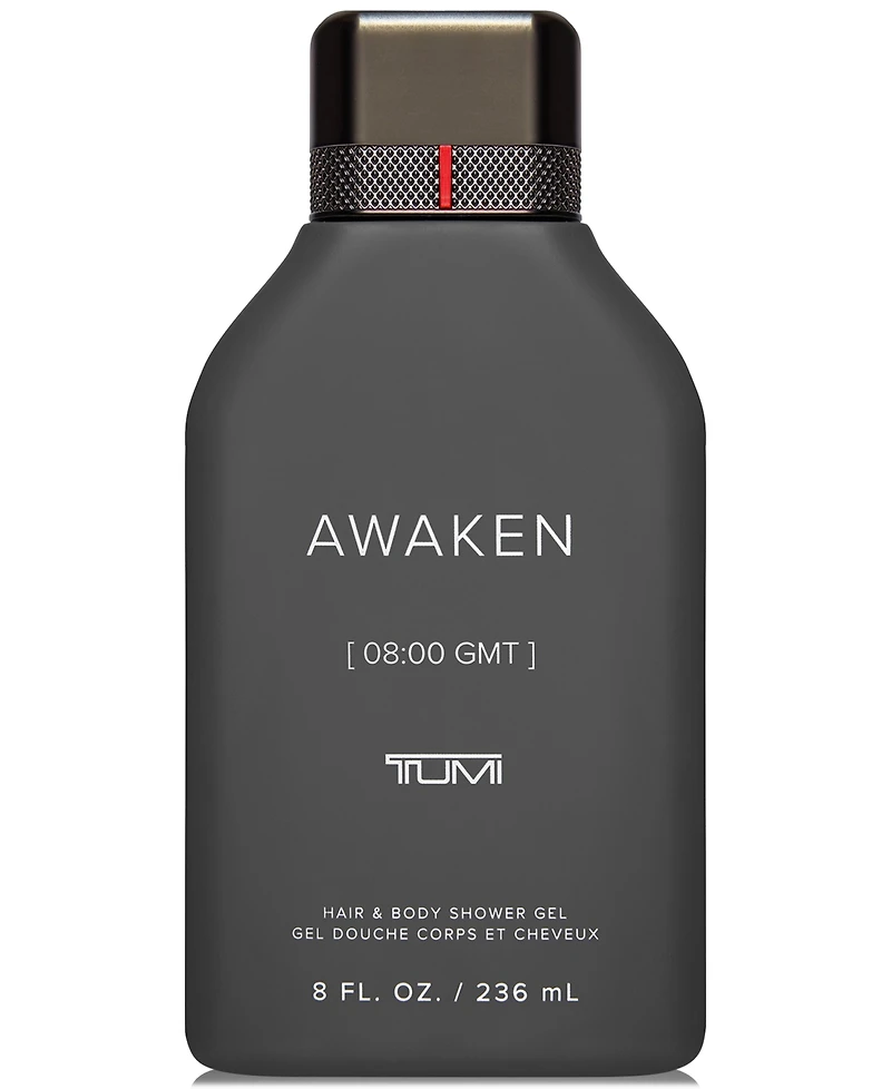 Tumi Men's Awaken [08:00 Gmt] Hair & Body Shower Gel, 8 oz.