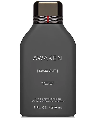 Tumi Men's Awaken [08:00 Gmt] Hair & Body Shower Gel, 8 oz.