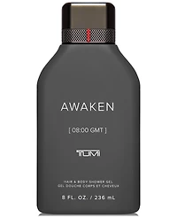 Tumi Men's Awaken [08:00 Gmt] Hair & Body Shower Gel, 8 oz.