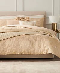 Donna Karan Home Liquid Marble Gold Duvet Cover, King