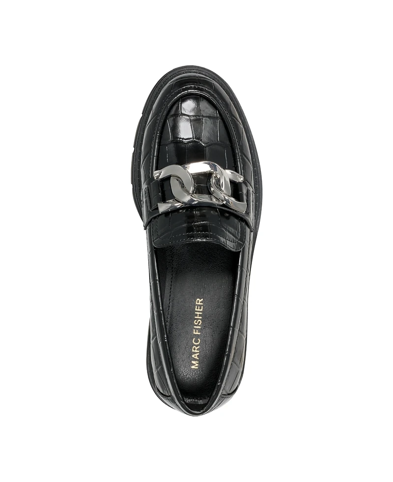 Marc Fisher Women's Corel Slip-On Almond Toe Casual Loafers