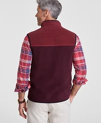 Club Room Men's Colorblocked Fleece Vest, Created for Macy's
