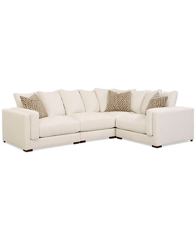 Barlien 4-Pc. Modular Fabric Sectional, Created for Macy's