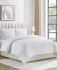 Vcny Home Diamond 3-Piece Quilt Set, Full/Queen