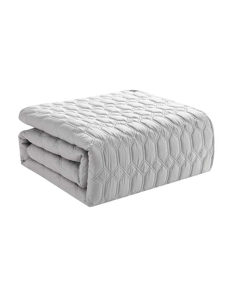 Vcny Home Diamond 3-Piece Quilt Set, Full/Queen