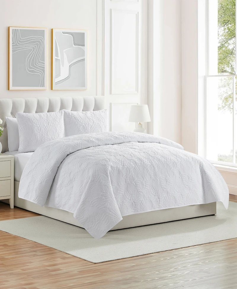 Vcny Home Ocean 3-Piece Quilt Set, Full/Queen