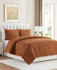 Vcny Home Sands 3-Piece Curved Quilt Set