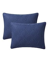 Vcny Home Seashell 3-Piece Quilt Set, Full/Queen