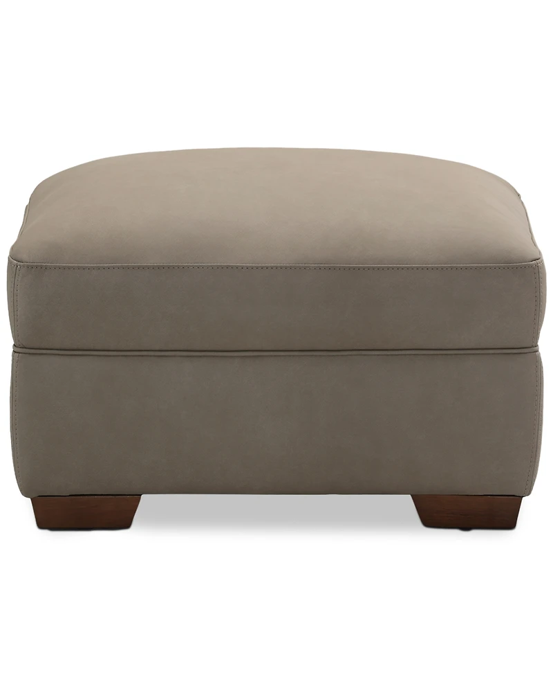 Closeout! Kovner Leather Ottoman, Created for Macy's